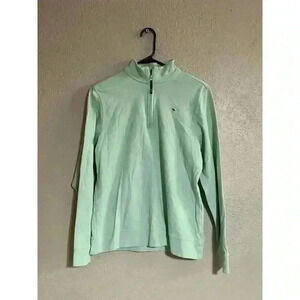 VINEYARD VINES MINT SALTWATER QUARTER ZIP YOUTH GIRLS SiZE XL